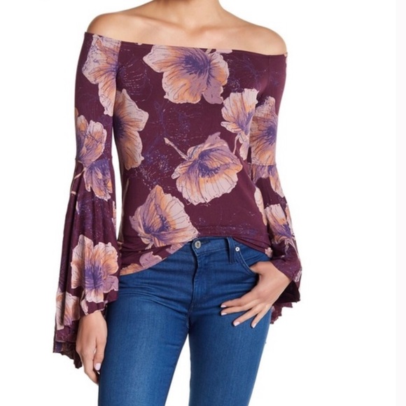 Free People Tops - Free People Birds Of Paradise Off Shoulder Top